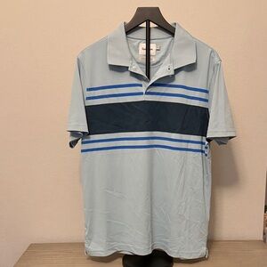 Goodfellow & Co Light Blue Polo with Navy Stripes